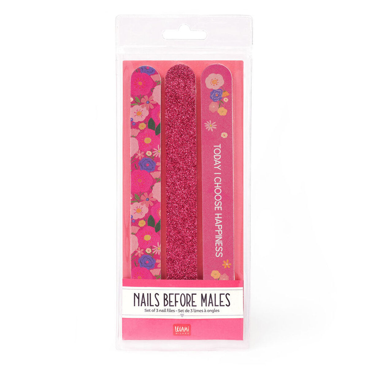 Set de Limas de Uñas "Nails Before Males - Flora" de Legami