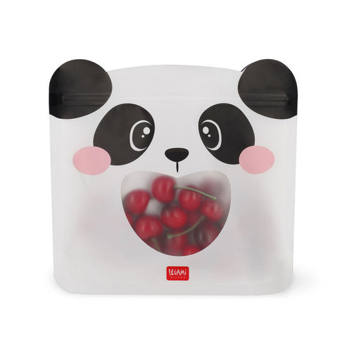 Set De 3 Bolsitas Para Snacks Panda