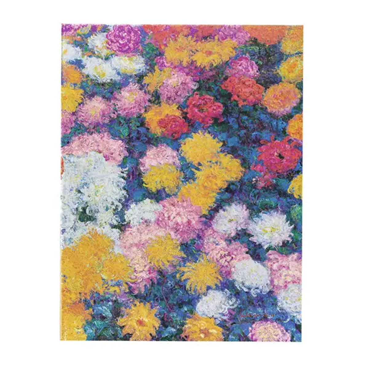 Libreta Midi Monet’S Chrysanthemums Rayada