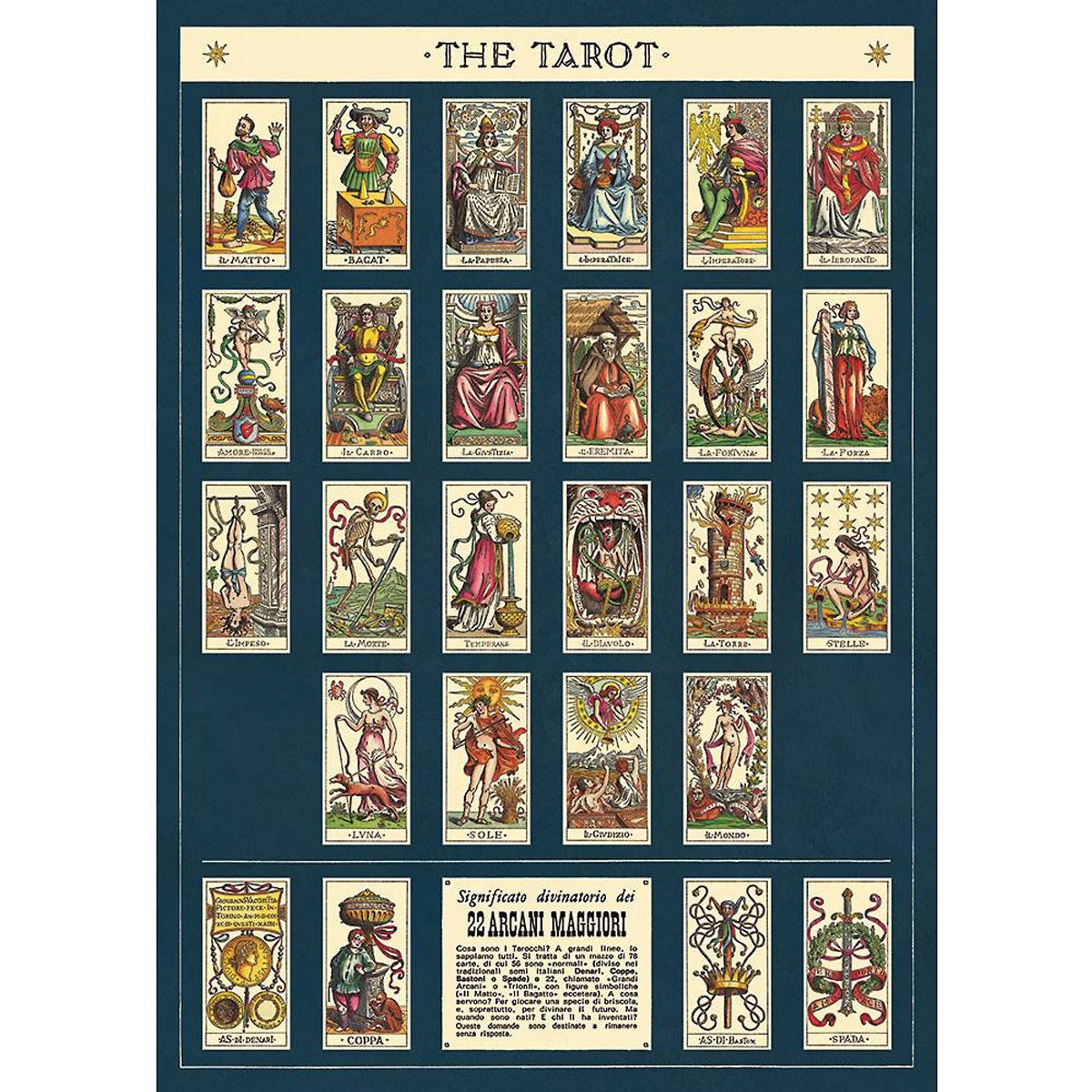 Póster decorativo en papel italiano Tarot