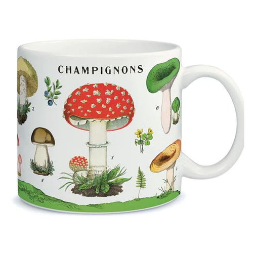 Taza cerámica estilo vintage Mushrooms