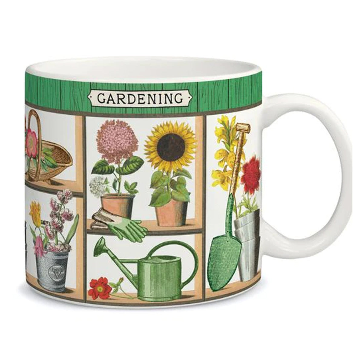 Taza cerámica estilo vintage Gardening