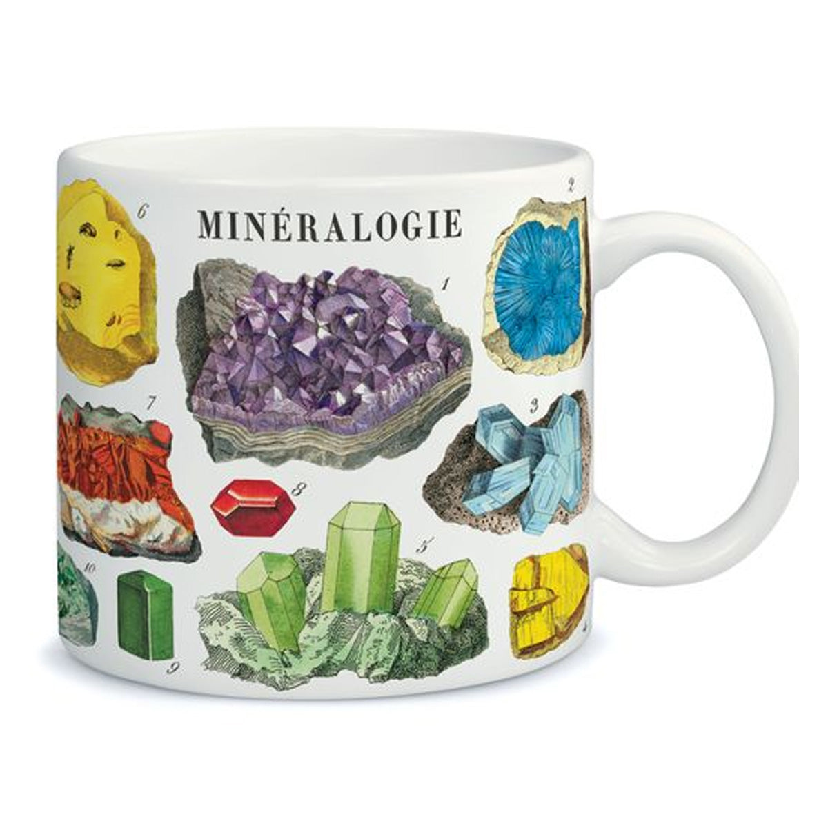 Taza cerámica estilo vintage Mineralogie