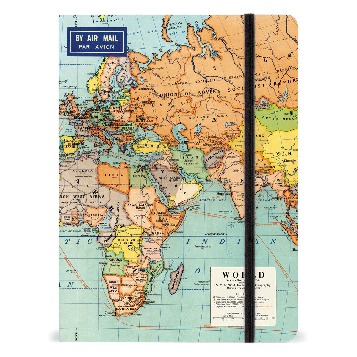 Libreta Grande World Map 2