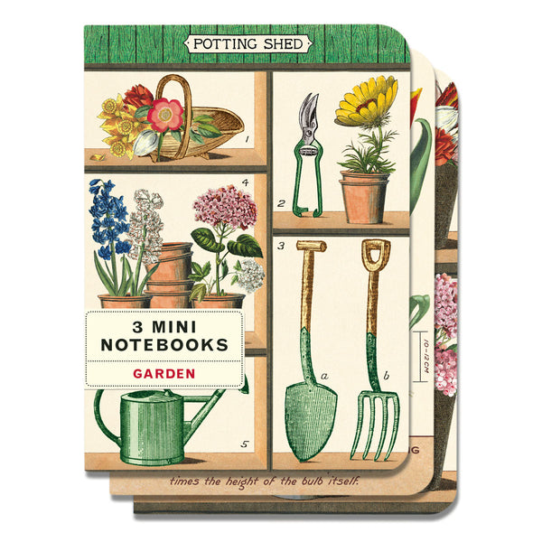 Mini Libreta Set de 3 Gardening