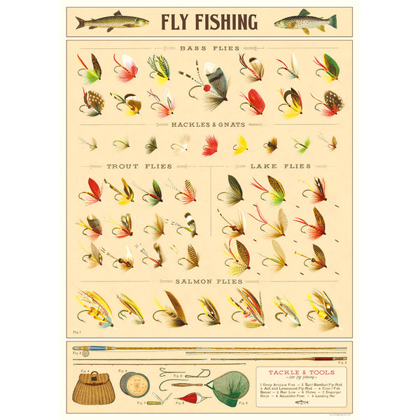 Póster decorativo en papel italiano Fly Fishing