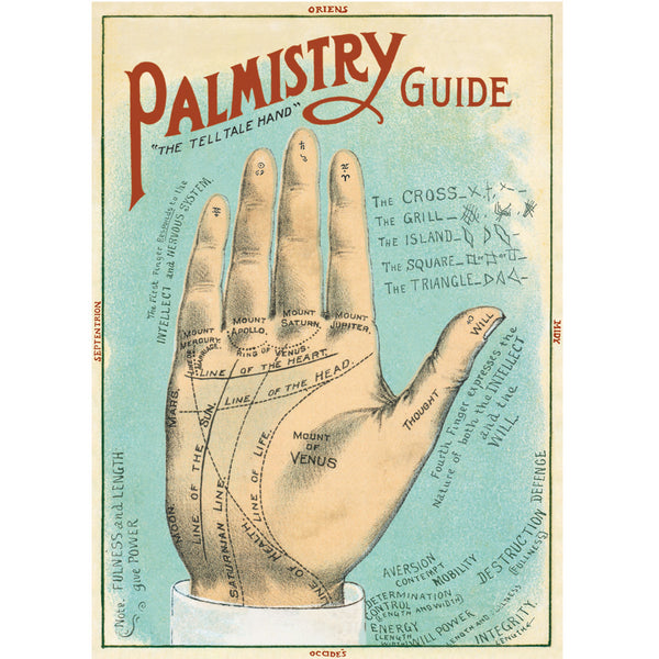 Póster decorativo en papel italiano Palmistry